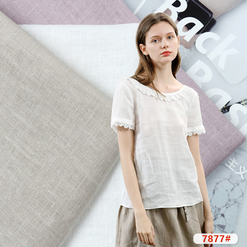 Ramie slub fabric