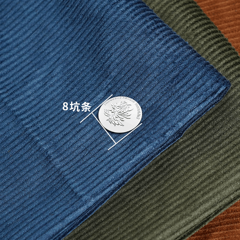 HOC3275汉麻有机棉8坑灯芯绒面料