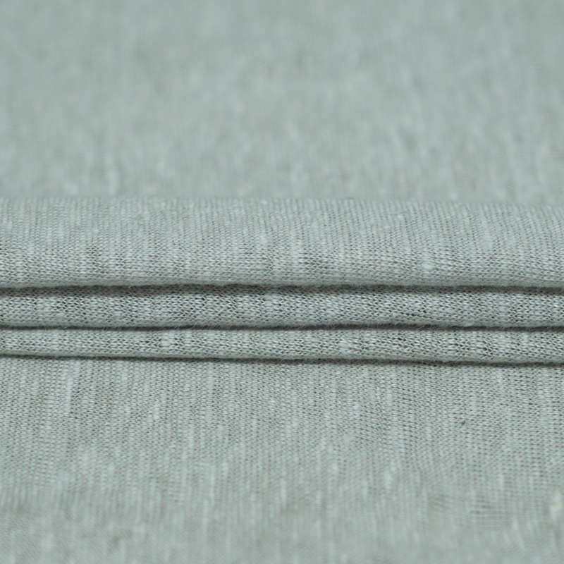 L3193#Pure linen knitted sweat fabric