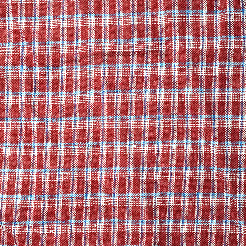 HOS3059#汉麻有机棉梭织格子衬衫面料